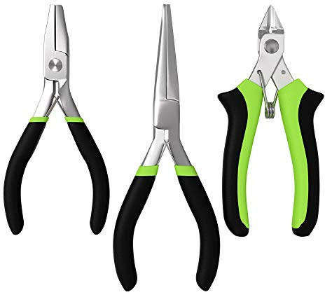 Metal Earth 3-Piece Tool Set - Clipper - Flat Nose Pliers - Needle Nose Pliers