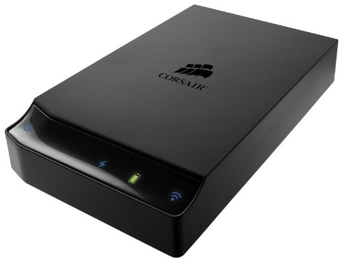 Corsair Voyager Air Discos Duros externos 2 Plus 1 TB Disco Duro, WiFi, Ethernet, USB 3,0 Negro (CMFAIR-VA2P - 1000-NA)