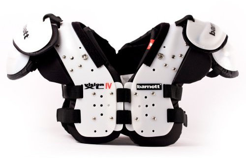 BARNETT Vision IV American Football Schulterschutz, sehr leicht, Gr L, Farbe schwarz