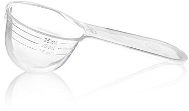 Spinnrad MESSLÖFFEL für Waschmittel, 1 Stück (1er Pack), Transparent, Waschmitteldosierlöffel