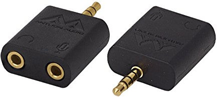 Antlion Audio GDL-0427 Audio Y Headphone Jack Adapter , black