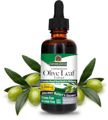 Nature's Answer Alcohol-Free Oleopein Olive Leaf, 2-Fluid Ounces