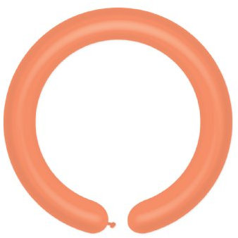 Gemar Palloncino modellabile in lattice, 10,2 cm, arancione