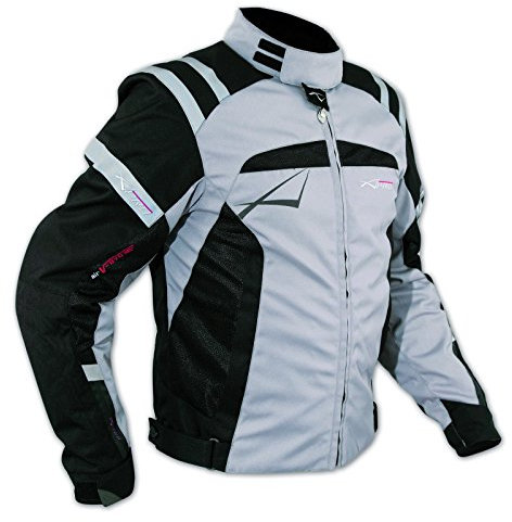A-pro Blouson Textile Motard Sport Protections Doublure Hiver Moto Touring gris M