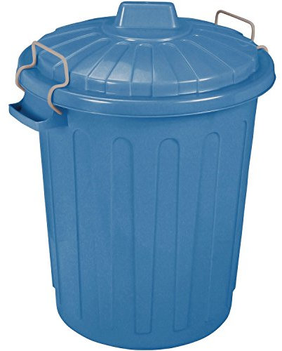 Curver 04128-895-41 Abfalltonne Oscar 40x35x45cm in Blau, Plastik, 40 x 35 x 45 cm