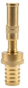 Pulverizador GARDENA Comfort de latón: pulverizador de jardín de metal para conexión a mangueras de 19 mm (3/4 ), chorro de agua ajustable y ajustable (7166-20)