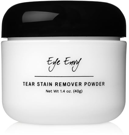 Eye Envy Polvere Sciogli Lacrime per Cani e Gatti. 100% Naturale, Sicura. da Applicare Contorno Occhi. Assorbe e Respinge Le Lacrime. Mantiene l'Area Asciutta. Tratta la Causa delle Macchie. (40g)