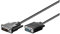 Goobay 50990 DVI A auf VGA Adapterkabel / Full HD 1080p Monitorkabel / DVI A 12+5 Pin Stecker zu VGA Stecker 15 polig / Bildschirmkabel / Schwarz / 2m