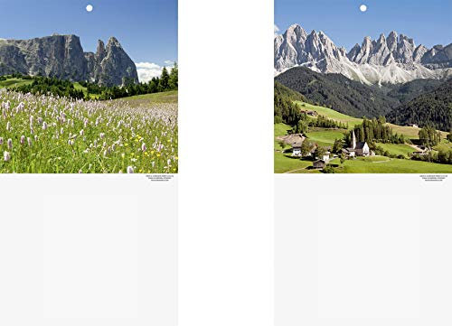 BRUNNEN 107034405 Kalenderrückwand Landschaftsmotiv Berge (für Tages-Abreißkalender Nr. 5, 18 x 33 cm), 1 Stück