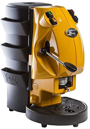 Offre Didiesse Frog Machine à café pour dosettes de 44 mm, porte-accessoires inclus, divers couleurs + 15 dosettes Mokaor Espresso depuis 1954