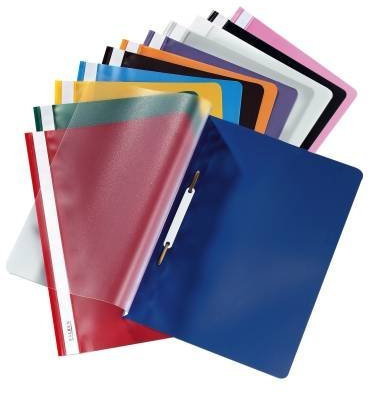 10 Sichthefter/Schnellhefter/Ordner (A4 / farbig sortiert)
