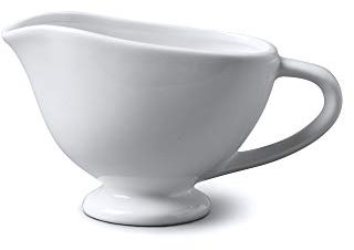 WM Bartleet & Sons 1750 T299 Wm Bartleet & Sons Porcelain Traditional Mini Sauce Boat 148ml, White