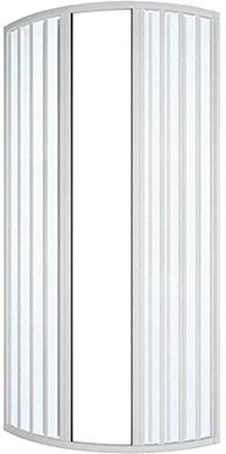 Cabina de ducha circular con fuelle modelo Ilaria Lux Cabina PVC 90 x 90 cm