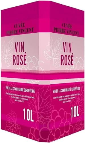 Pierre Vincent - Vin rosé élégant et frais, Bag-in-Box 10L BIB (1 x 10L)