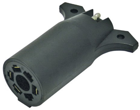 Reese Towpower 74607 7-Way to 4-Way Flat Blade Wiring Adapter - Black