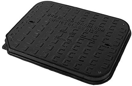 Clark Drain CD762KMB 600mm x 450mm X 40mm (Overall Size Including Frame 675mm x 525mm) Ductile Iron B125 12.5 Tonne Heavy Duty Manhole Cover Inspection Deliveries to Mainland UK ONLY