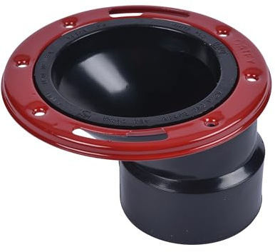 Level-Fit 43500 Offset Toilet Flange, 3 X 4 in, ABS Plastic