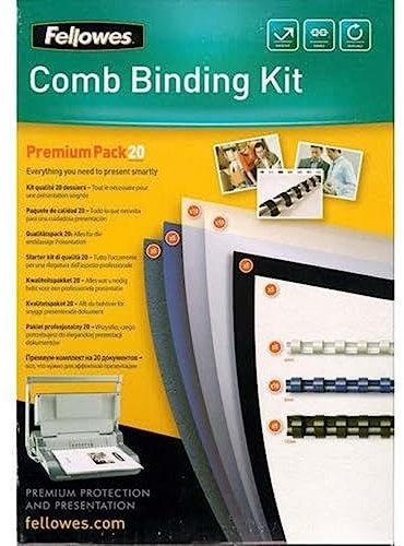 Fellowes Plastikbindung - Premium Kit für 20 Dokumente