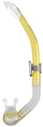 Mares bay - Snorkel Adulto con valvola di Scarico rapido, boccaglio in Silicone Morbido e Clip Scorrevole, Ideale per Snorkeling