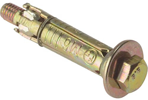 Forgefix LB810M Bullone di Ancoraggio per muratura, Sfuso, ZYP, M8 x 10 mm, Confezione da 10, Giallo, M8X10mm, Set di 10 Pezzi