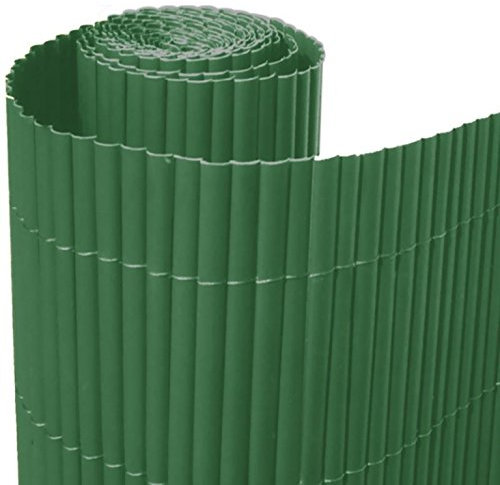 ITALFROM Arelle in Stuoia Canna Bamboo Arella PVC Singola Verde Recinzione Separè Rotolo H 100 X 300 cm 4990