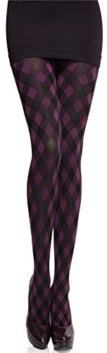 Merry Style Medias Opacas Pantys Lencería Sexy Mujer MS 317 60 DEN (Morado, L)