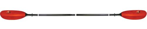 ADVANCED ELEMENTS 4-Part Fiberglass Kayak Paddle, Black/Red