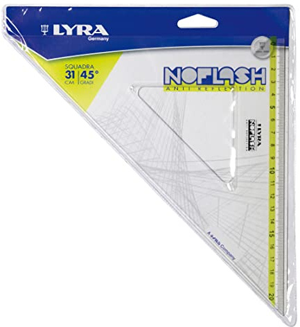 Lyra Noflash Squadra 31 cm/45 ° PVC kuvert