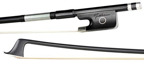 Fiddlerman Cellobogen aus Karbonfaser, pulverbeschichtet, Kupfer, montiert, Ebenholz, handgefertigt, mit ungebleichtem sibirischem Pferdehaar, 4/4