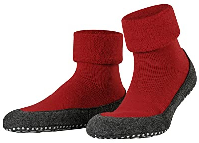 FALKE Cosyshoe M Hp lana puños en la suela 1 par, Calcetines para casa Unisex adulto, Rojo Fire 8150, 41-42