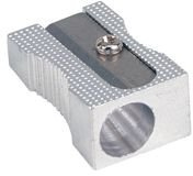 5 Star Pencil Sharpener Pocket-sized Metal for Max. Diameter 8mm Single Hole [Pack 5]
