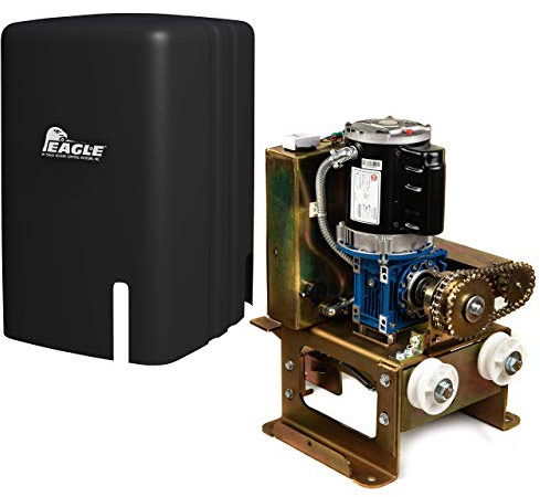 Commercial Sliding Gate Opener Eagle-2000 FR 1/2 Horse Power Motorize Slide Gate Operator for Large 45’ feet Gates or 1000lbs Weight Capacity with 2 Wireless Remotes, 1 Receiver, and Photo Eye.