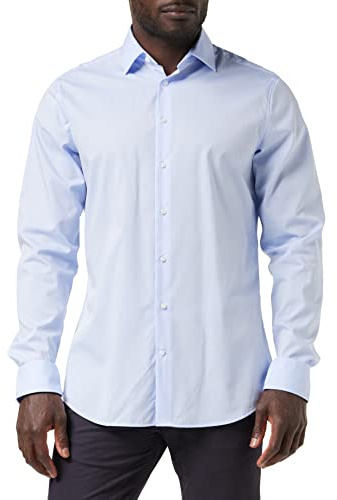 Seidensticker Kent Extralanger Arm 021005 Camicia Uomo, Blu (Blau (Hellblau)), S (37 DE)