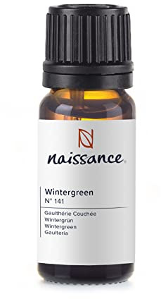 Naissance Olio Essenziale di Wintergreen (No. 141) 10 ML - 100% puro, Naturale, Cruelty Free, Vegan e Non Diluito - Usato in Aromaterapia, Miscele da Massaggio e Diffusori