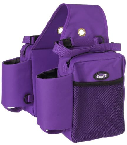 Tough1 Saddle Bag with Bottle Holders - Purple