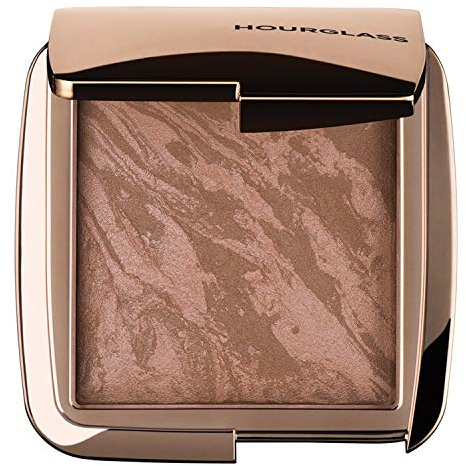 Hourglass Ambient Lighting Bronzer in Luminous Bronze Light. Highlighting Bronzer for a Natural Sun-Kissed Glow. Vegan and Cruelty-Free.