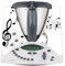Deko-Aufkleber sticker für Thermomix TM31 Music