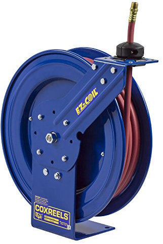 Coxreels EZ-P-LP-350 -Coil Air/Water Hose Reels, 3/8 Hose ID, 50' Length