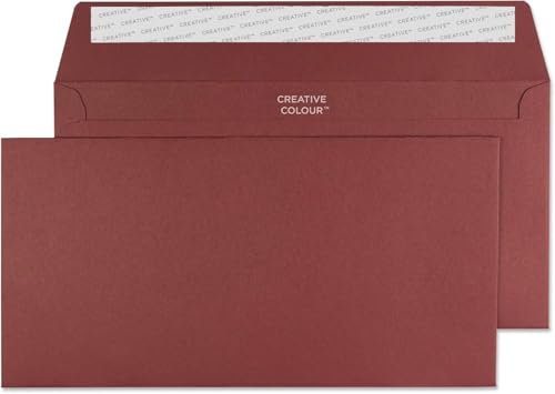 Blake Creative Colour 222 Briefumschläge Haftklebung Bordeaux DL+ 114 x 229 mm - 120g/m² | 500 Stück