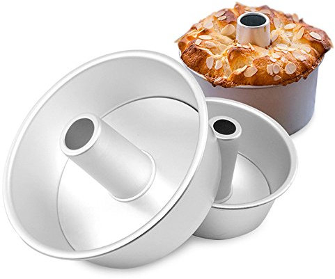 Dealglad Kuchenform, Engel, 15,2 cm, Aluminium, runde Chiffon-Kuchenform mit abnehmbarem Boden