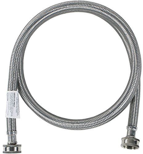 Certified Appliance Accessories Washing Machine Hose, Hot or Cold Water Supply Line, 4 Feet, PVC Core with Premium Braided Stainless Steel…