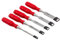 Bahco 9883 Chisel-Set, Red, Set of 4 Piece