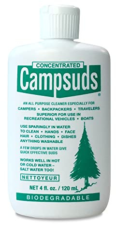 Concentrated Campsuds All Purpose Cleaner, 4-Ounce, Green