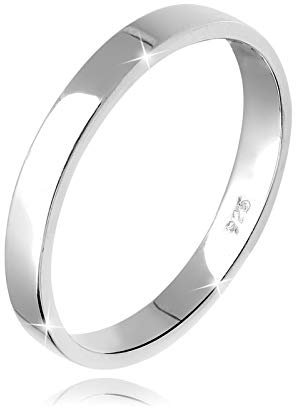 Elli Ring Damen Verlobung Schlicht Elegant in 925 Sterling Silber