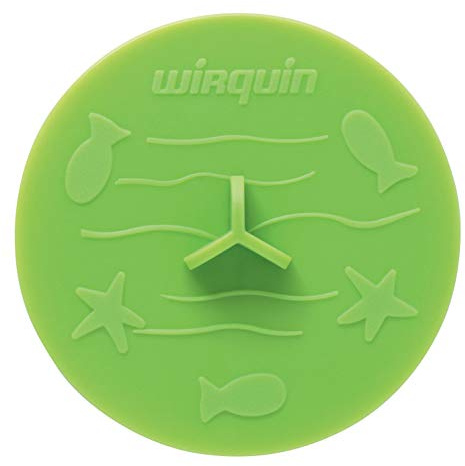Wirquin 39222301 Bouchon universel Frisby ø 105 mm pour évier, lavabo et baignoire, vert