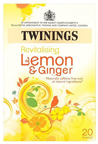 Twinings - Thé goût citron & gingembre - lot de 2 boîtes de 20 sachets