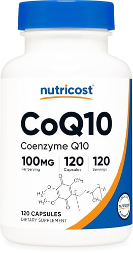 Nutricost CoQ10 - 120 Capsules, 100mg, 120 Servings - High Absorption Coenzyme Q10 by Nutricost