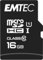 Emtec microSD Class10 Gold+ 16GB - schede di memoria (Blu, Oro, Micro Secure Digital ad alta capacità (MicroSDHC), SD, Blister)