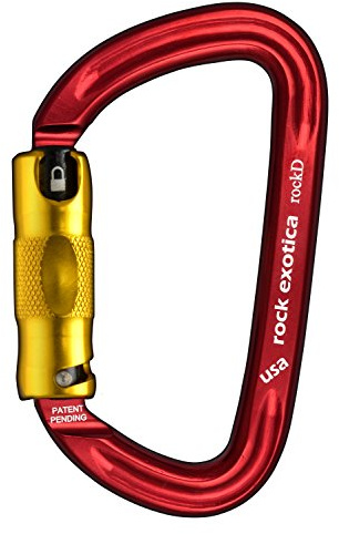 Rock Exotica rockD | Twist-Lock Carabiner - Heavy Duty Climbing Made USA