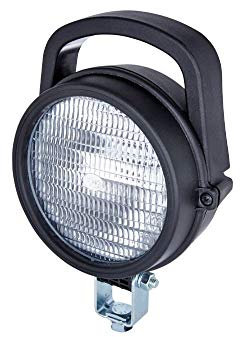 HELLA 1G3 005 760-031 Halogen-Arbeitsscheinwerfer - Torero 5760-12/24V - Anbau/geschraubt - stehend/schwenkbarer Montagebügel - weitreichende Ausleuchtung - Stecker: Flachstecker